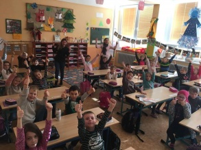 Finally we started the lessons in Slovanka’s school! 